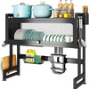Kitchen Sink Shelf with Cabinet Door | Stainless Steel Under-Sink Organizer Rack